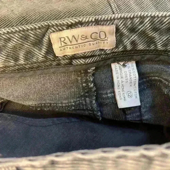 RW&Co corduroy stretch slit front  skirt size 12 - Picture 6 of 7